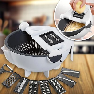 Rezač povrća 9 u 1 s košarom za odvod | SORTEX