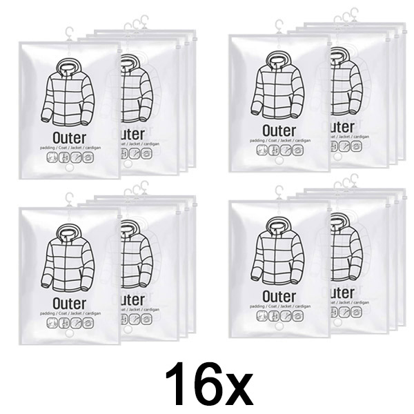 4x Viseće vakuumske vrećice za pohranu (4 kom) | VACUHANG