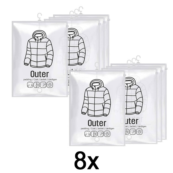 2x Viseće vakuumske vrećice za pohranu (4 kom) | VACUHANG