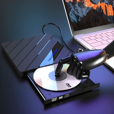 Vanjski DVD pogon + USB hub - 4 porta, SD kartica, USB-C | LAPDISC