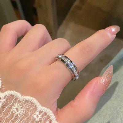 Rotirajući prsten s cirkonima za ublažavanje stresa - Set od 3 boje | LUXRINGS