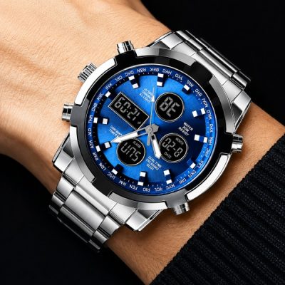 Čelični sat s dvostrukim prikazom | WATCHROX